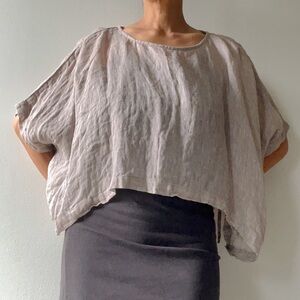 Eileen Fisher Organic Linen Summer Top